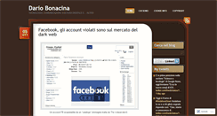 Desktop Screenshot of blog.dariobonacina.net